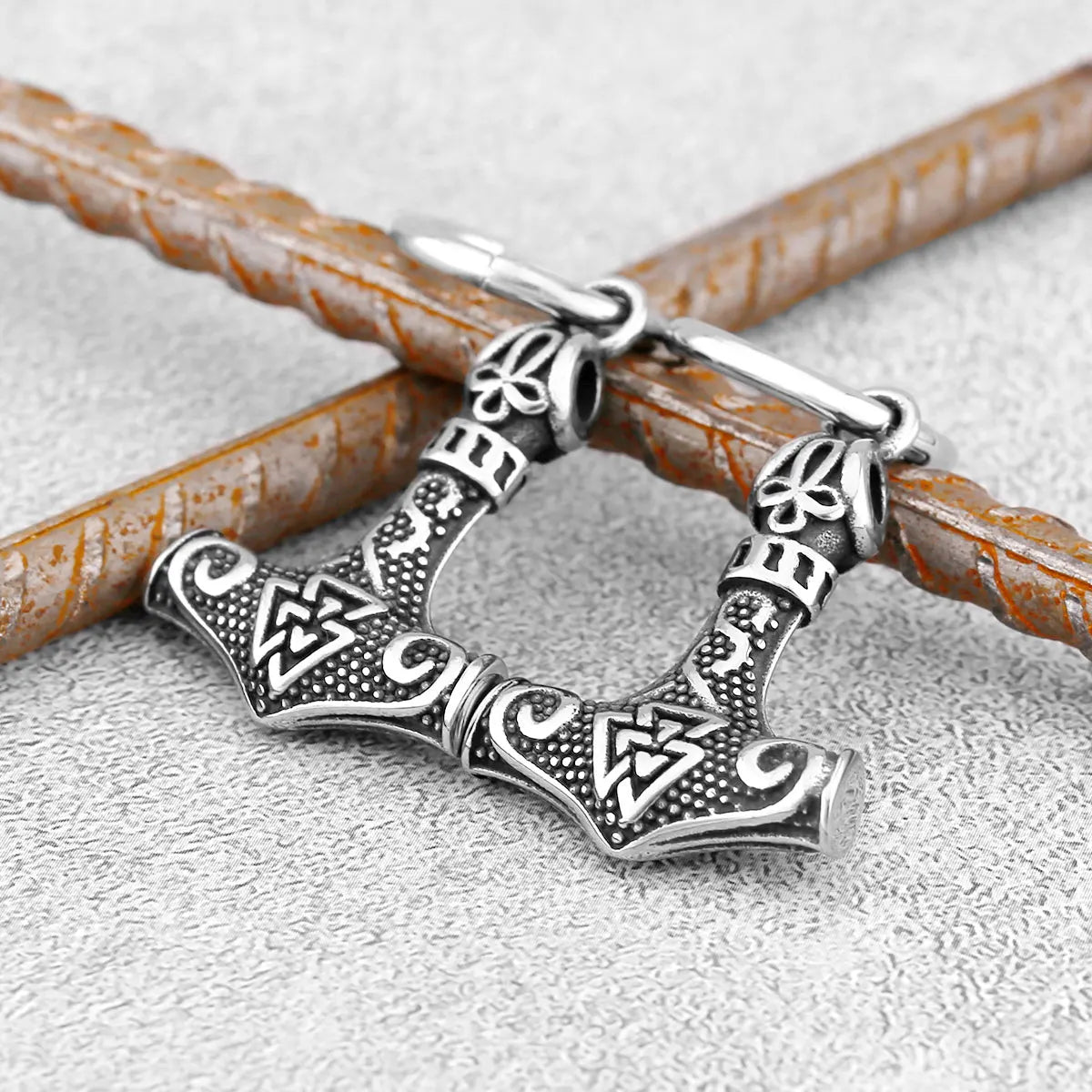 Κρεμαστά Βίκινγκ Σκουλαρίκια Σφυρί του Θορ Mjolnir1