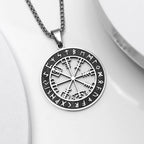 Κολιέ Πυξίδα Vegvisir Βίκινγκ με μενταγιόν