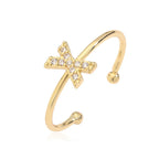 Ρυθμιζόμενο εξατομικευμένο δαχτυλίδι με αρχικό x