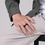 Δαχτυλίδι Αντιστρες Δαχτυλίδι Περιστρεφόμενο Μάτι μαύρο