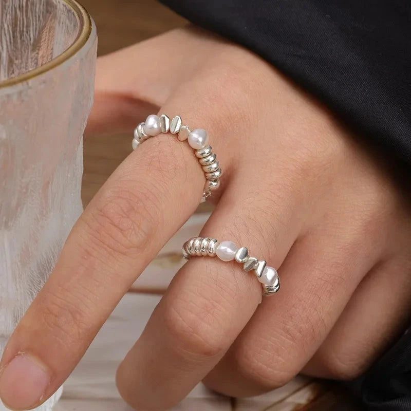 Κομψό Δαχτυλίδι με Μαργαριτάρια