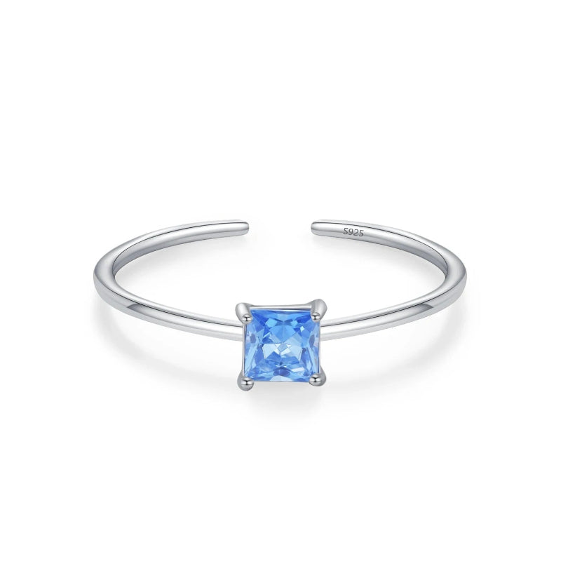 Δαχτυλίδι με πολύχρωμο ζιρκόνιο, λίθος γέννησης