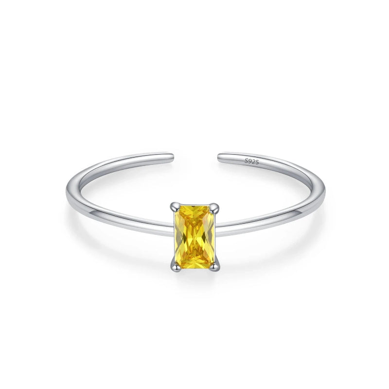 Δαχτυλίδι με πολύχρωμο ζιρκόνιο, λίθος γέννησης