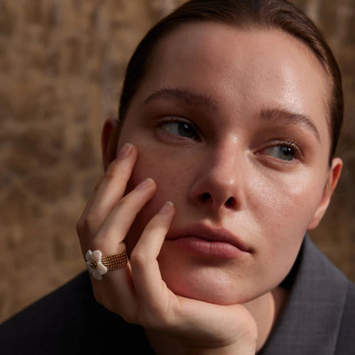 Δαχτυλίδι Δαχτυλίδι Λευκό Λουλούδι