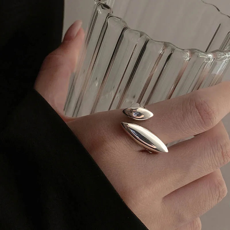 Δαχτυλίδι Δακτύλιος Σταγόνα Νερού Ασημένιο