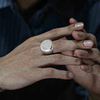 Δαχτυλίδι Δαχτυλίδι Μαύρα Κύβος Μετάτρον ασημί