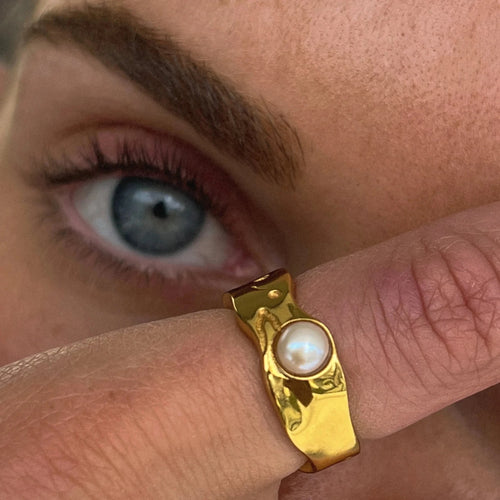 Δαχτυλίδι για γυναίκες με μαργαριτάρι