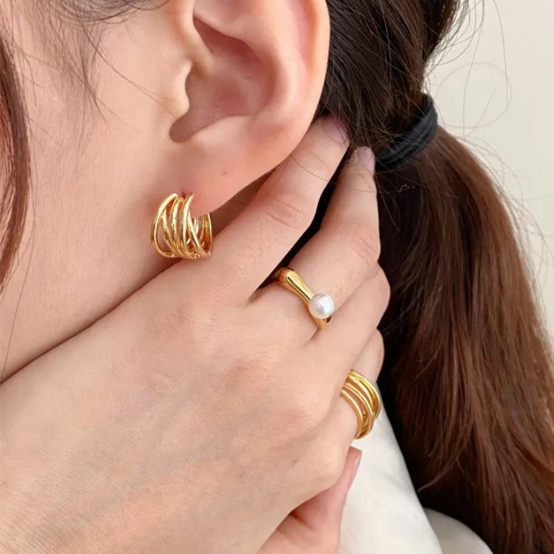 Δαχτυλίδι για γυναίκες με λευκό μαργαριτάρι χρυσό