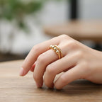 Δαχτυλίδι κατά του στρες με περιστρεφόμενες χάντρες 