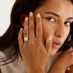 Δαχτυλίδι κατά του άγχους με περιστρεφόμενο τετράφυλλο τριφύλλι 