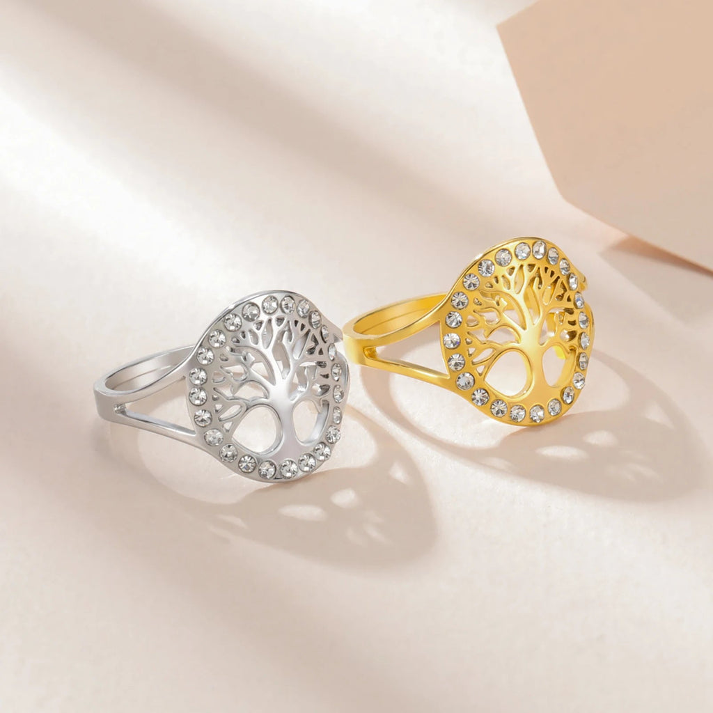 Δαχτυλίδι Δέντρο της Ζωής Ζιργκόν Γυναικείο ασήμι