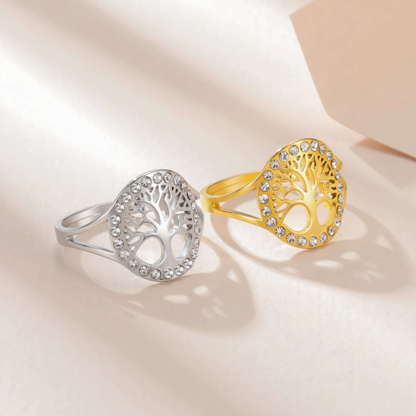 Δαχτυλίδι Δέντρο της Ζωής Ζιργκόν Γυναικείο ασήμι