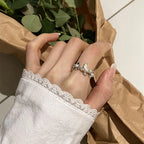 Δαχτυλίδι Στυλ με Λουλούδια και Μαργαριτάρια από Ζιρκόνιο