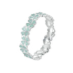 Δαχτυλίδι με Τετράφυλλα Τριφύλλια Πράσινα