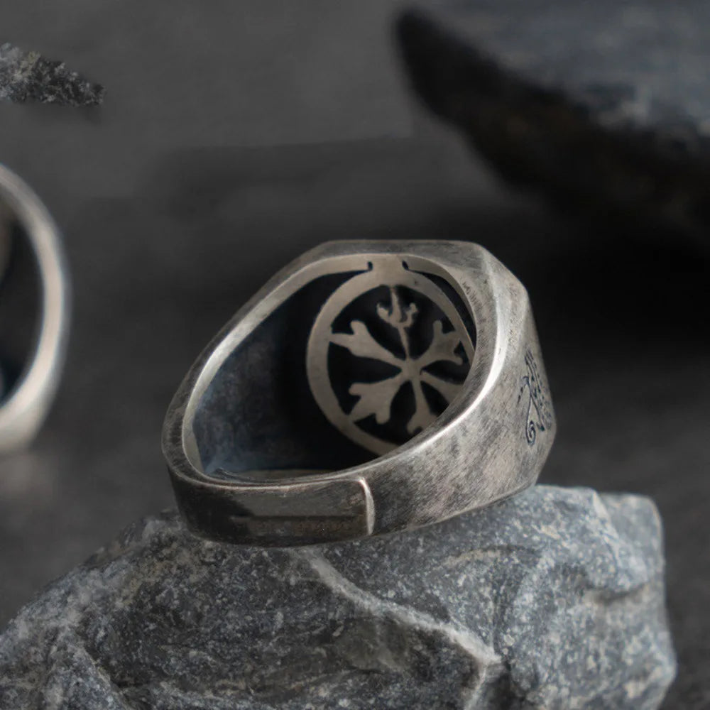 Δαχτυλίδι τετράγωνο στυλ Αιγυπτιακό