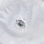 Δαχτυλίδι Προστασίας με Μπλε Μάτι και Ασημένιες Χάντρες