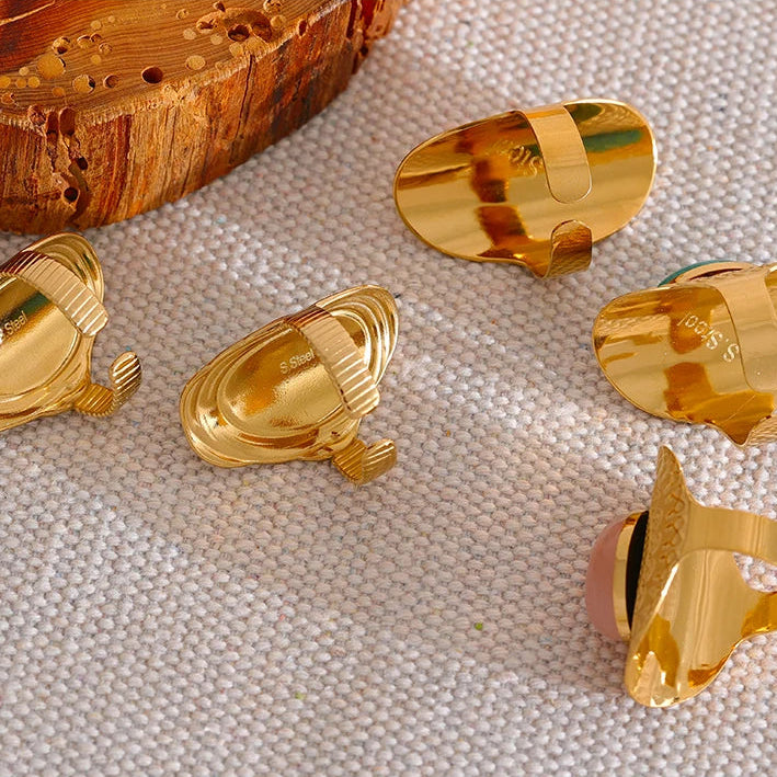 Bague Ethnique avec Pierre Naturelle