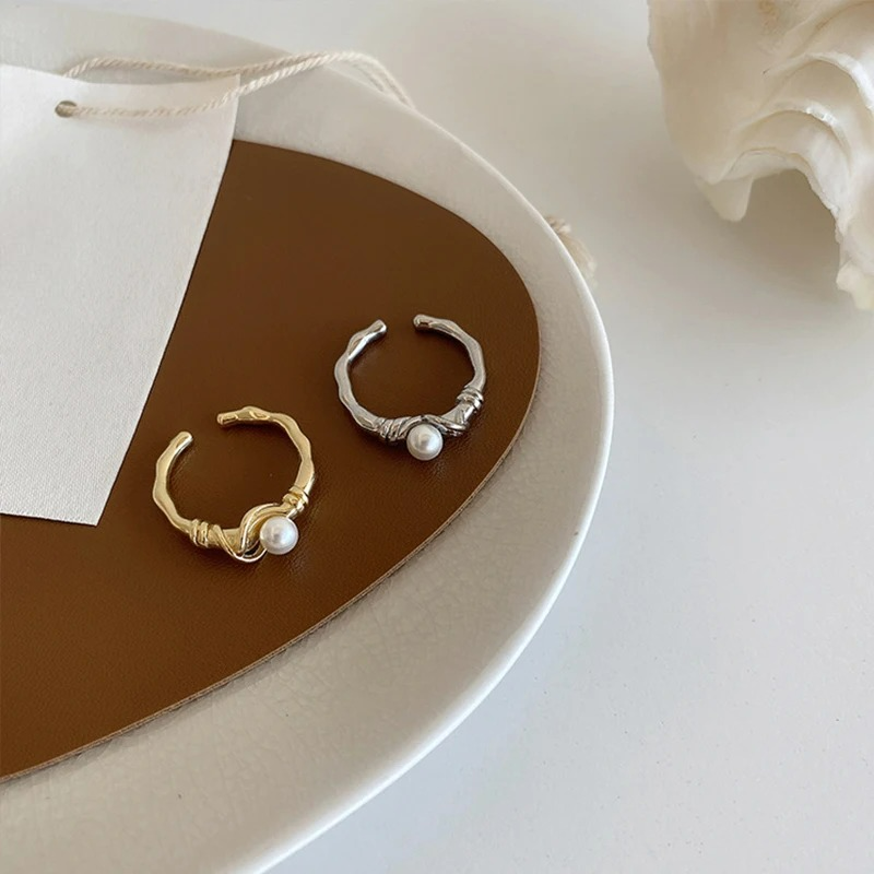 Δαχτυλίδι Γυναικείο με Λευκό Μαργαριτάρι ασήμι