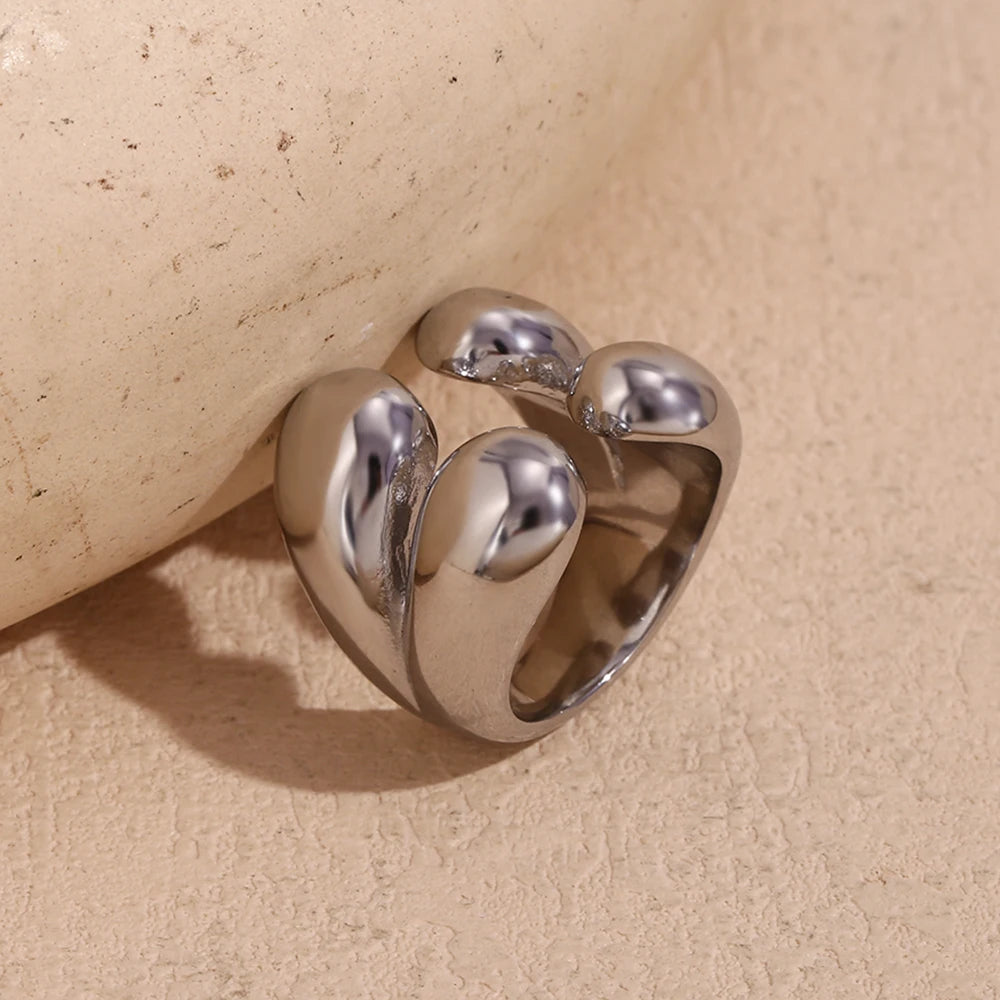 Δαχτυλίδι Αυθεντικό Δαχτυλίδι Σταγόνα Νερού ασήμι