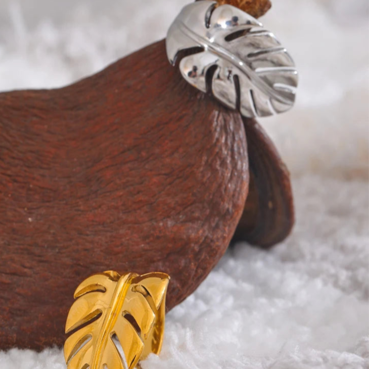 Δαχτυλίδι Φύλλο Φοίνικα ασημένιο