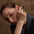 Δαχτυλίδι Φύλλο Φοίνικα χρυσό