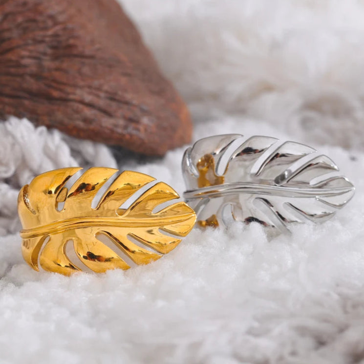 Δαχτυλίδι Φύλλο Φοίνικα χρυσό