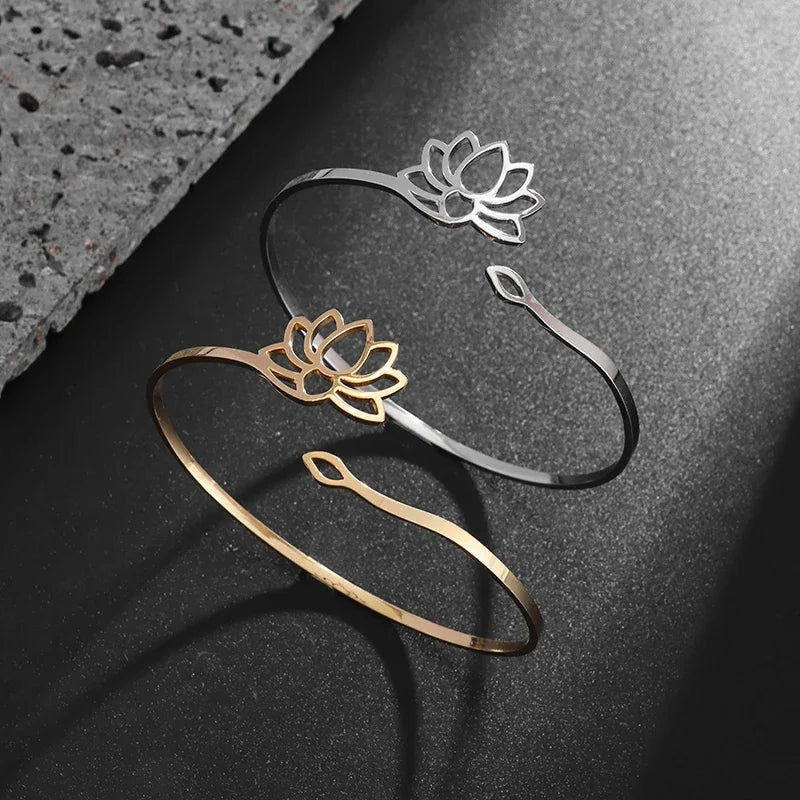 Λεπτό δαχτυλίδι Λωτός για γυναίκες 