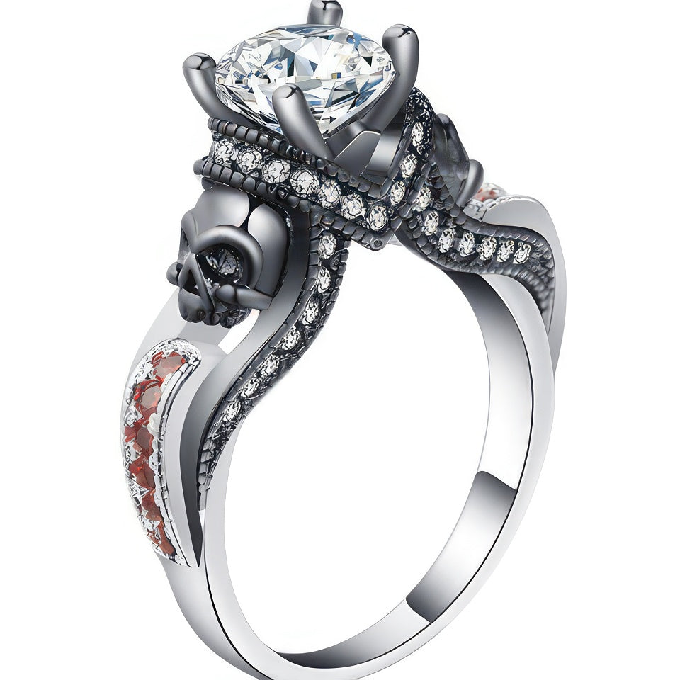 Λεπτό Δαχτυλίδι Κρανίο 