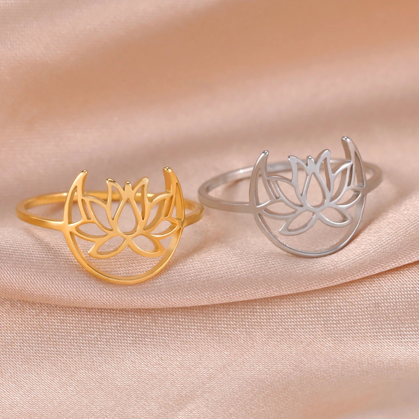 Δαχτυλίδι Λωτός Ζεν Γυναικείο ασημένιο