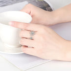 Δαχτυλίδι Χιονονιφάδα Γυναικείο Ασήμι