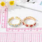 Δαχτυλίδι Κακό Μάτι Μπλε Τουρκικού Στυλ Μποέμ