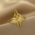 Λεπτό Δαχτυλίδι Κόμπος Μάγισσας Χρυσό
