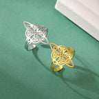 Δαχτυλίδι Κόμπος Μάγισσας Προστασία Δαχτυλίδι Γυναικείο Wiccan χρυσό