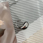 Δαχτυλίδι Αυθεντικό Μεγάλο Δάκρυ Ασημένιο