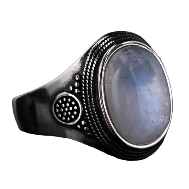 Δαχτυλίδι Οβάλ Δαχτυλίδι Πέτρα της Σελήνης Γυναικείο