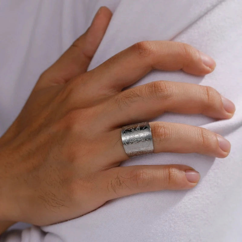 Δαχτυλίδι Πεντάγραμμο Τετραγράμματο Μαγεία Μαγγανεία