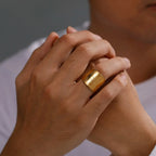 Δαχτυλίδι Πεντάγραμμο Τετραγράμματο Μαγεία Μαγγανεία χρυσό