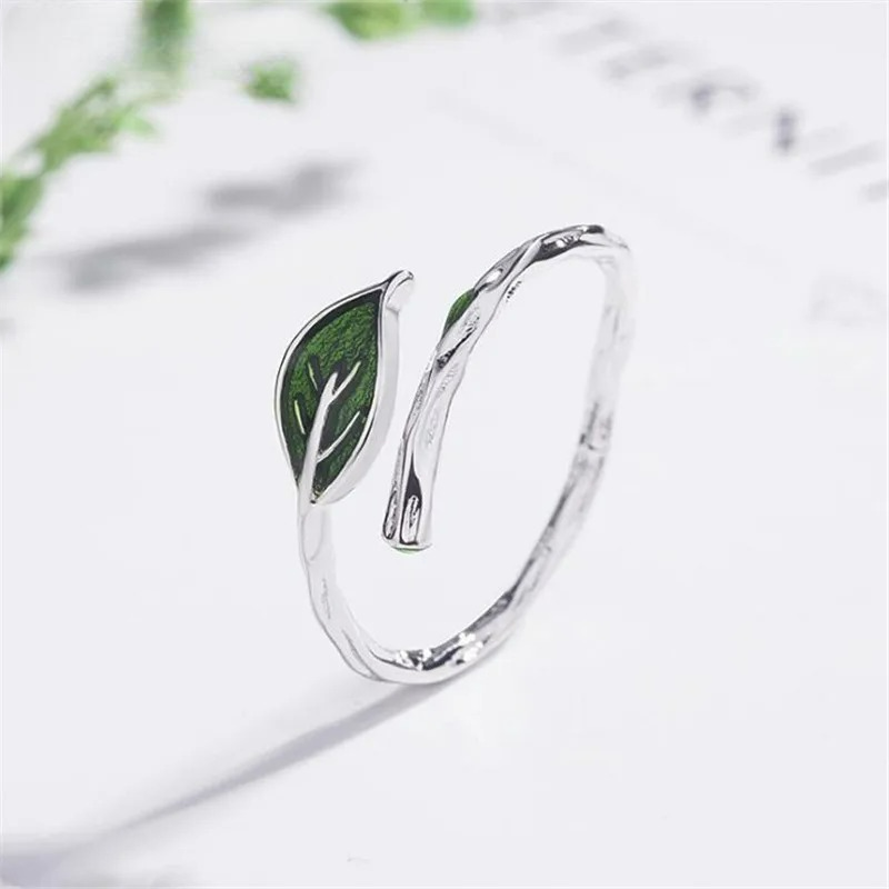 Δαχτυλίδι Ρετρό με Φύλλο Φθινοπώρου