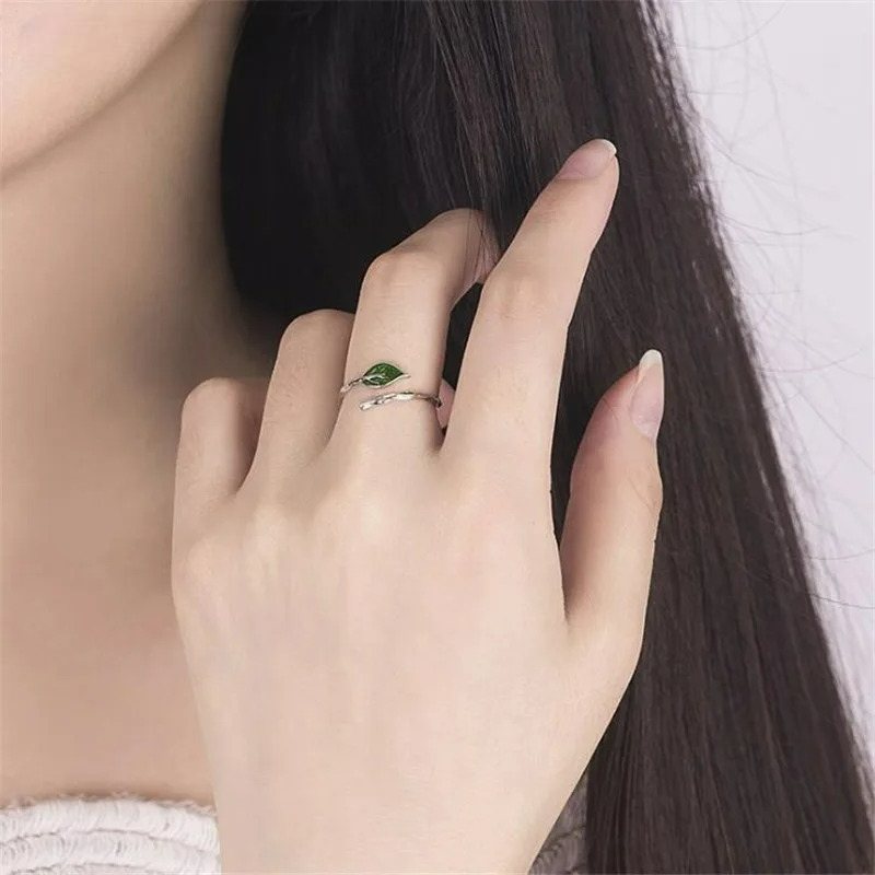 Δαχτυλίδι Ρετρό με Φύλλο Φθινοπώρου