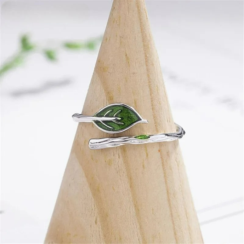 Δαχτυλίδι Ρετρό με Φύλλο Φθινοπώρου