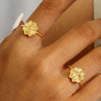 Δαχτυλίδι Ρετρό με Τετράφυλλο Τριφύλλι