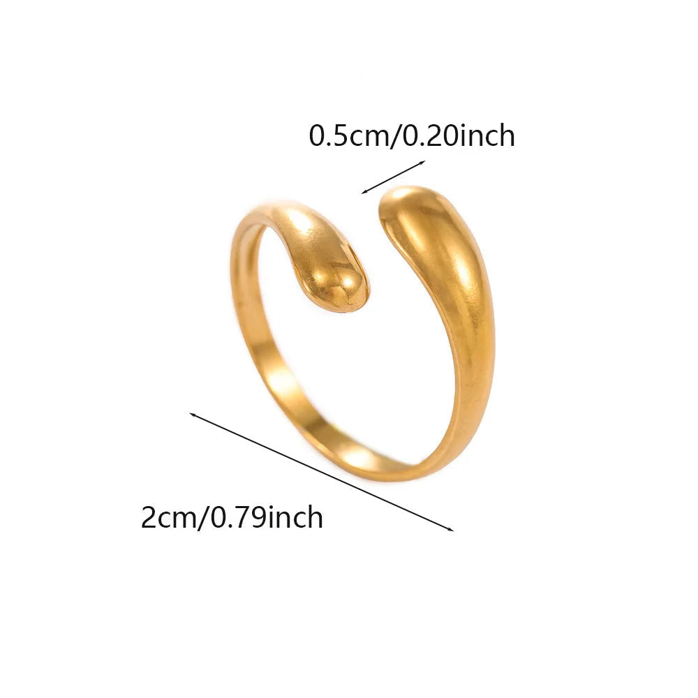 Δαχτυλίδι Ρετρό Σταγόνα Νερού