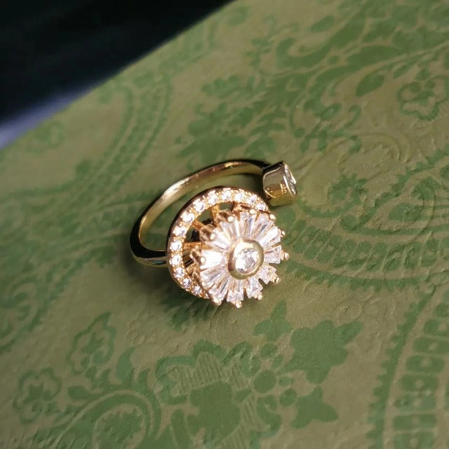 Δαχτυλίδι Περιστρεφόμενο Αντιστρες για Γυναίκες χρυσό