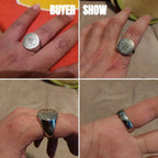 Δαχτυλίδι Τροχός της Εκάτης Στροφάλος Μαγεία Wiccan ασήμι