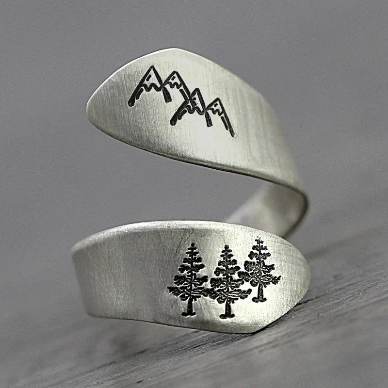 Bague Sapins et Montagnes 