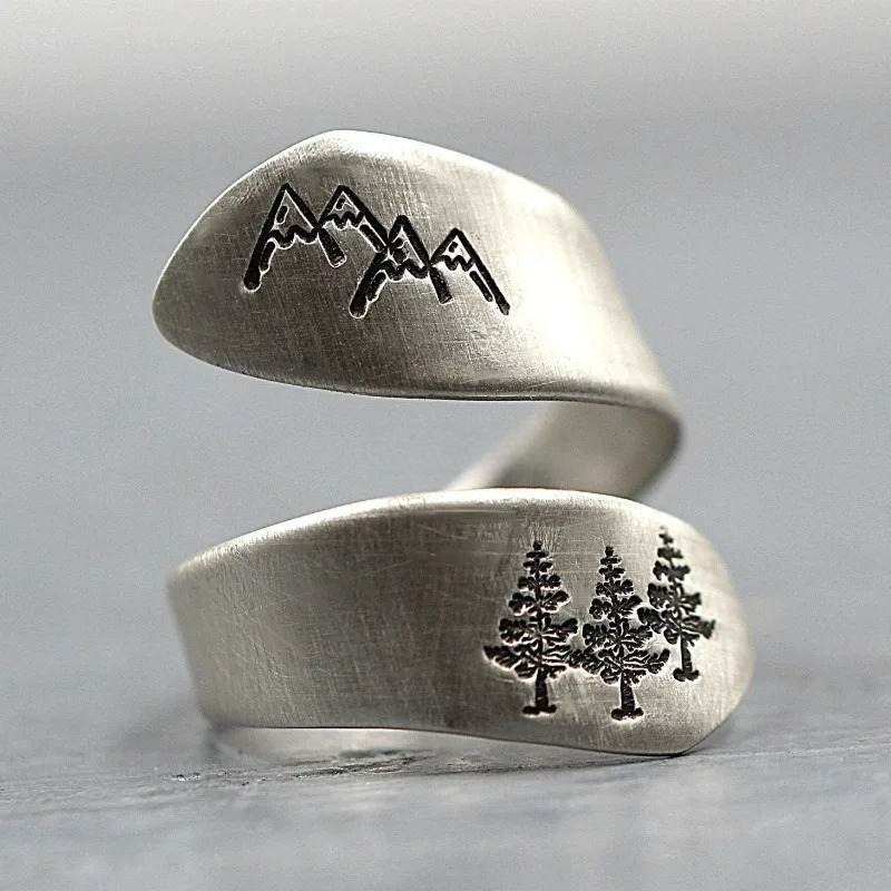 Bague Sapins et Montagnes