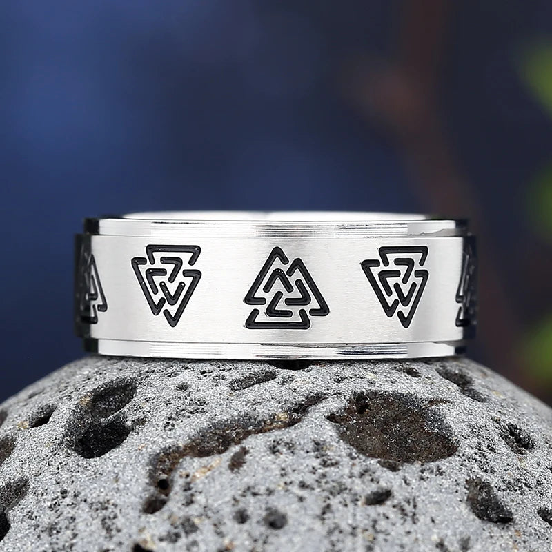Δαχτυλίδι Στυλ Βίκινγκ Valknut Ανδρικό