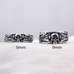 Δαχτυλίδι Κρανίο Στυλ Πάνκ