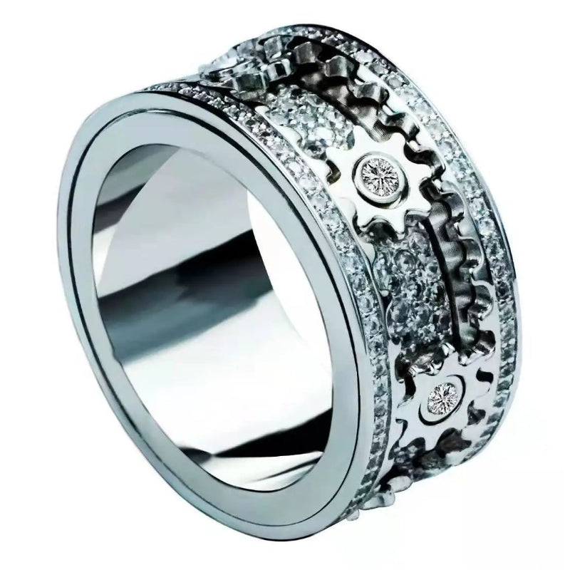 Δαχτυλίδι Περιστρεφόμενο "Οι Μηχανισμοί του Χρόνου" Αντιστρες 