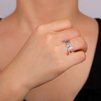 Δαχτυλίδι Τριπλή Σελήνη Λεπτή Μαγεία Γυναικεία Wiccan ασήμι A